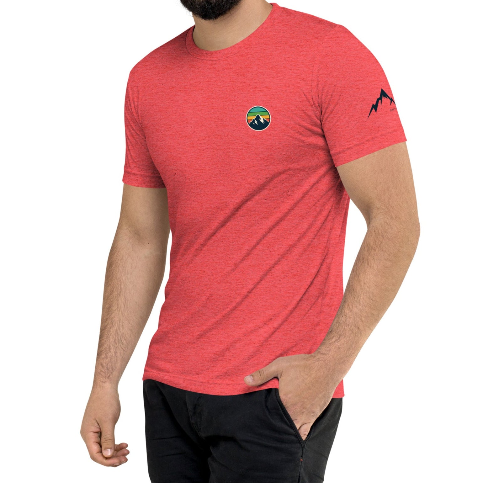 rainbow mountain back | fitted tee