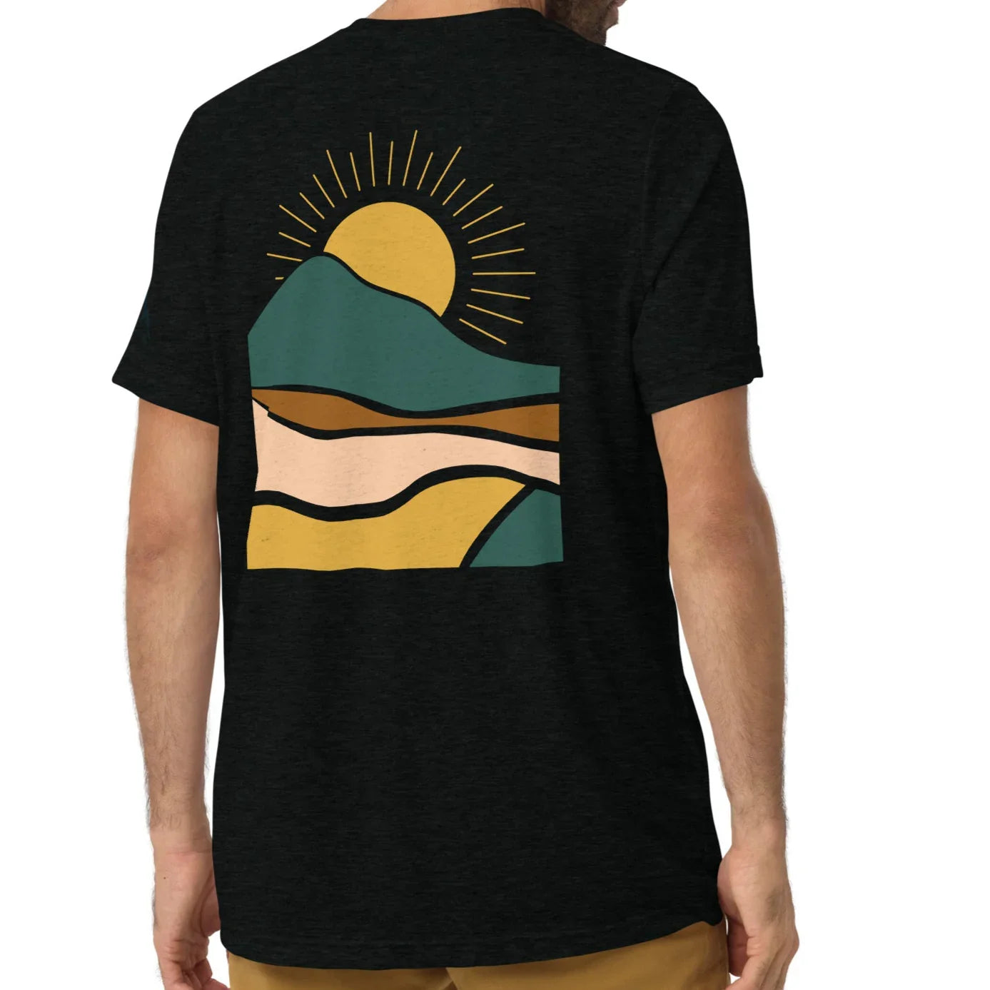 earth sunrise back | fitted tee