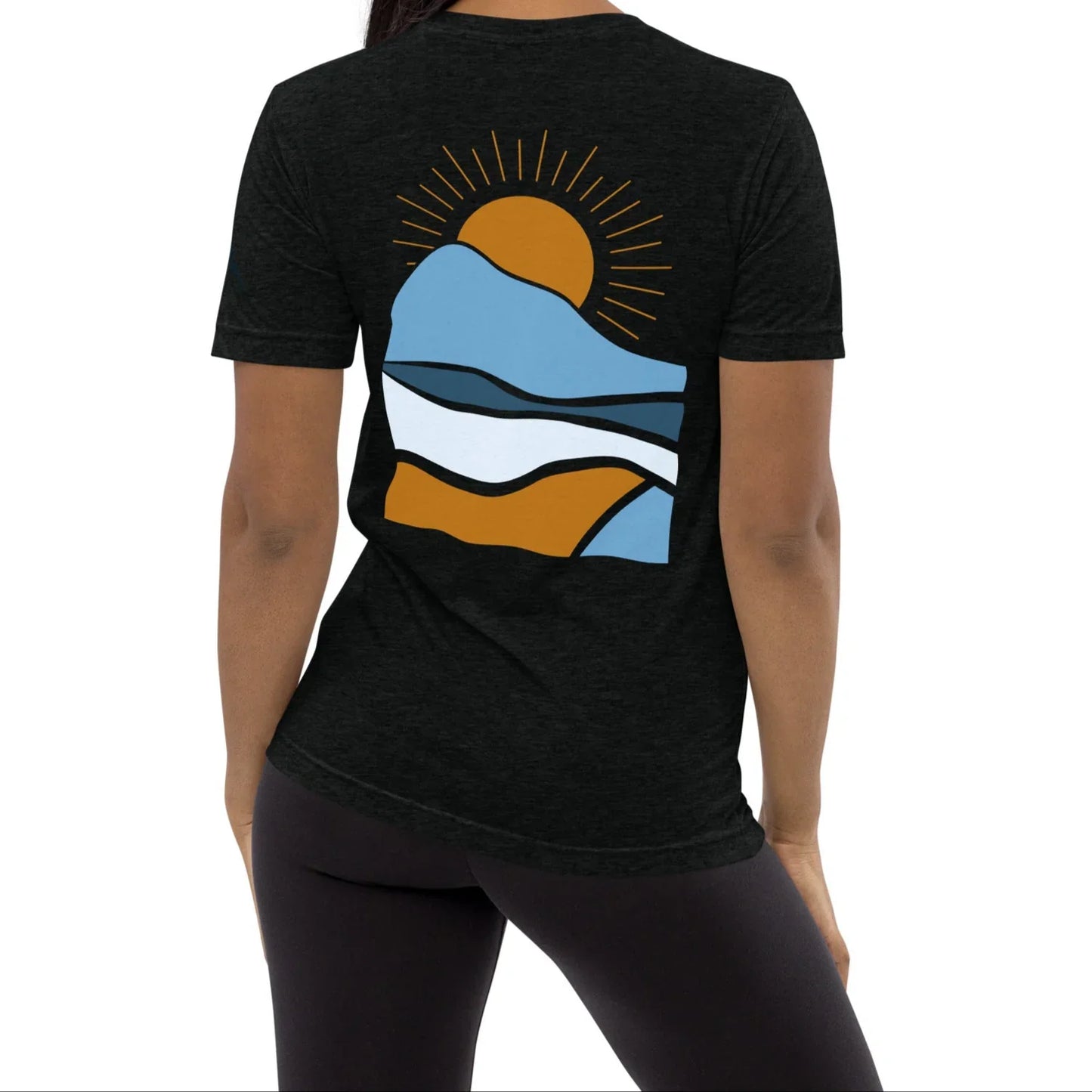morning sunrise back | fitted tee - f u n k + f i n a