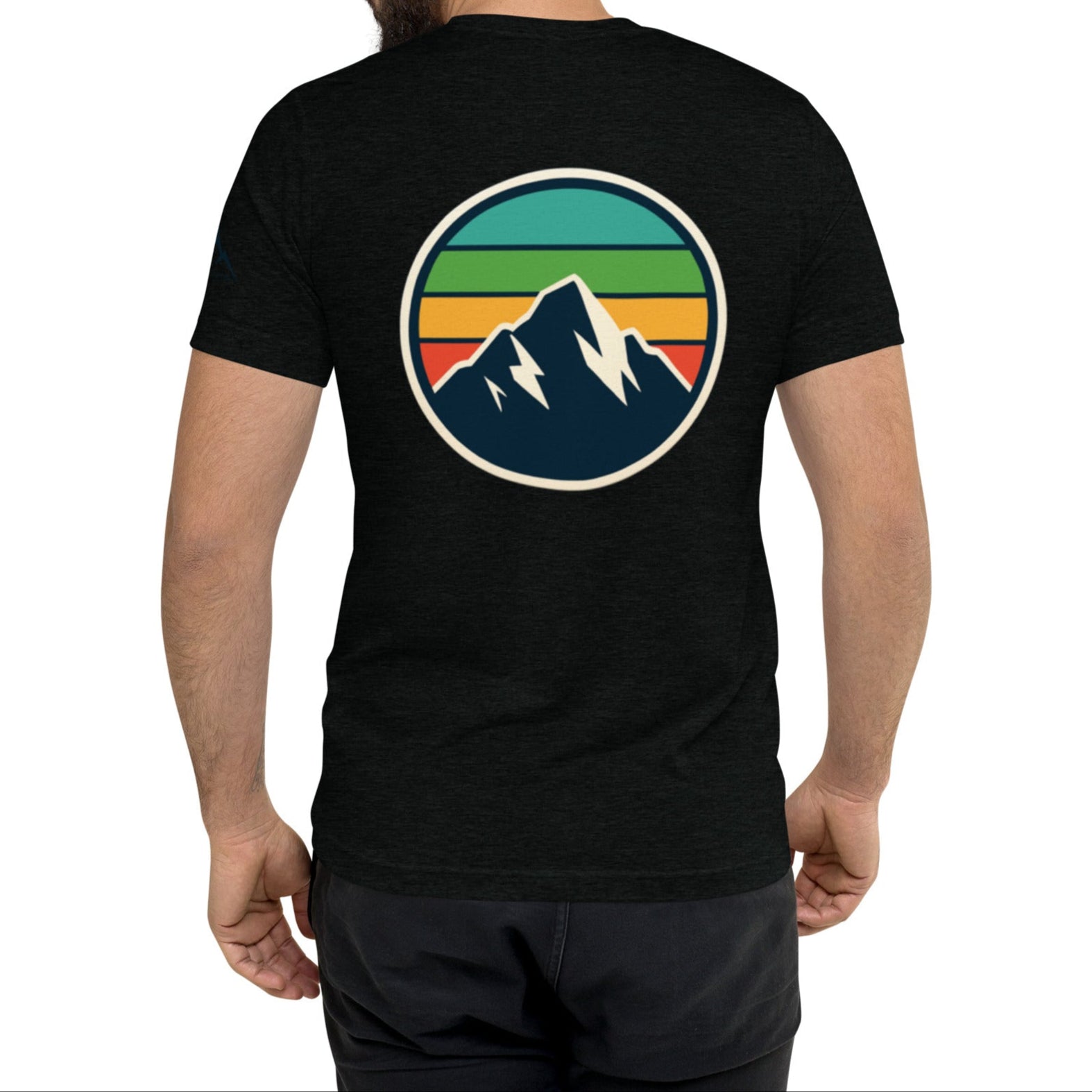 rainbow mountain back | fitted tee