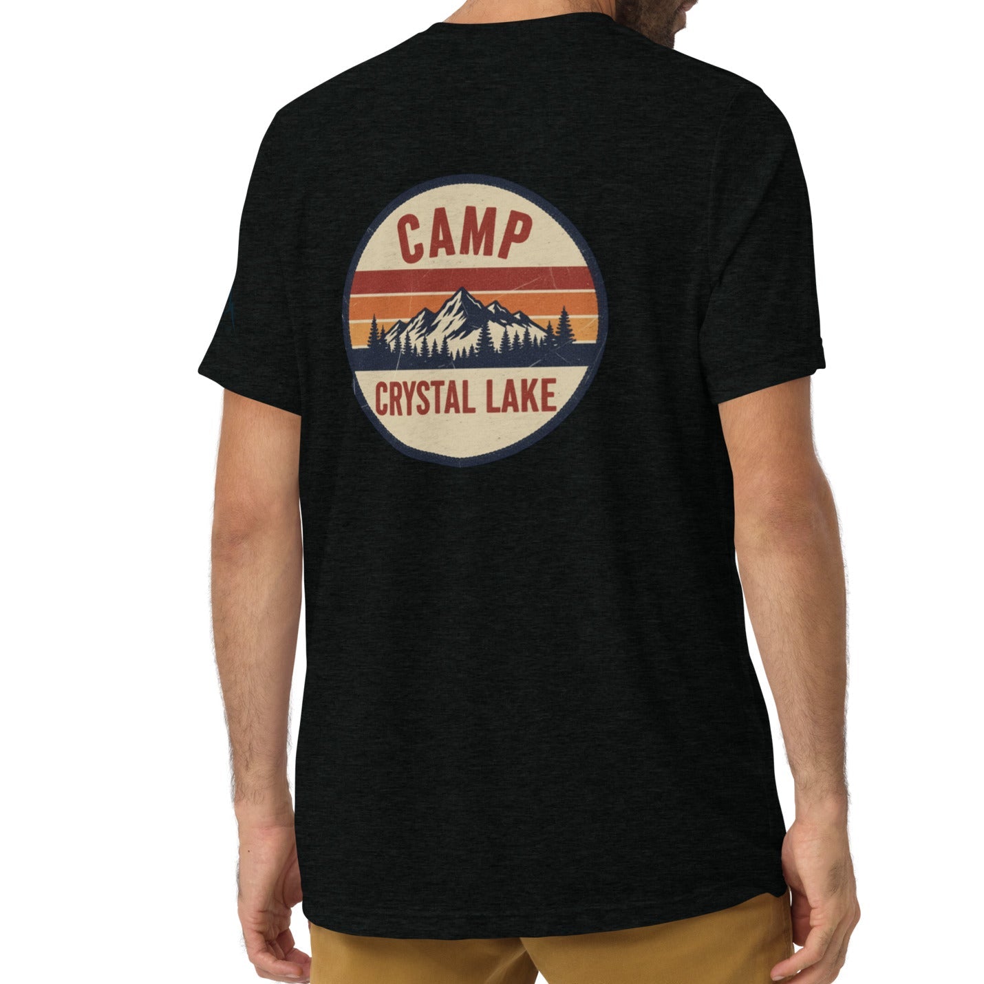 camp sunset back | fitted tee