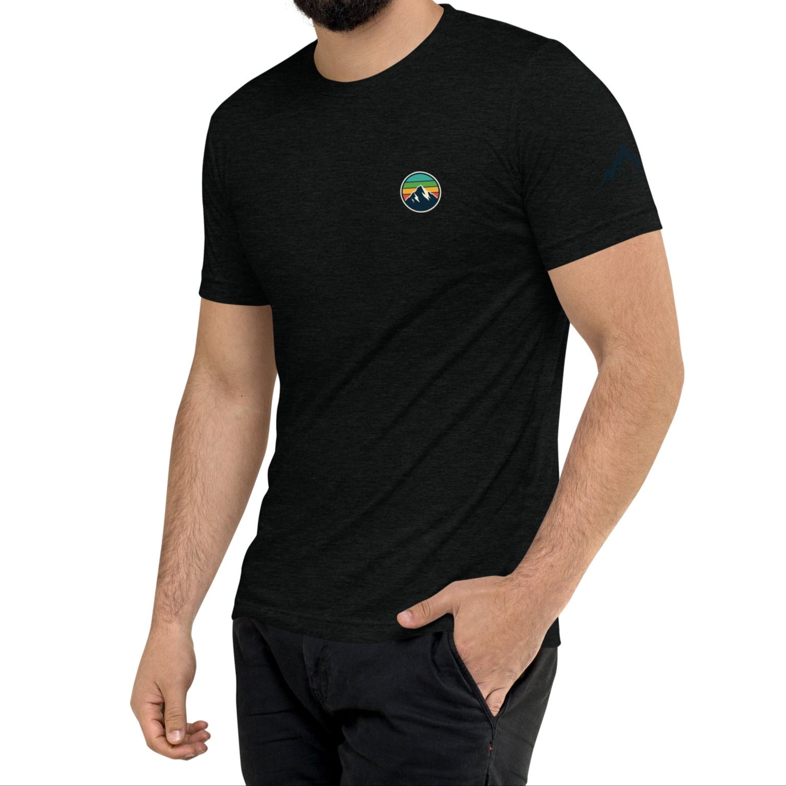 rainbow mountain back | fitted tee
