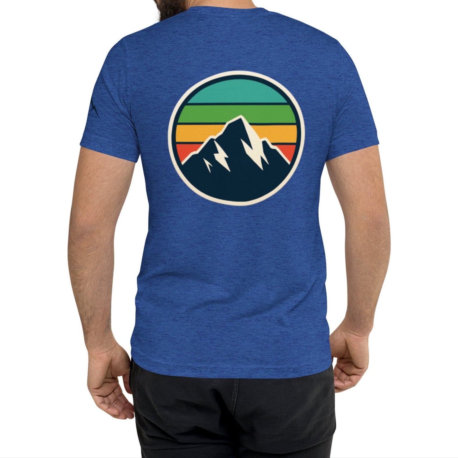 rainbow mountain back | fitted tee