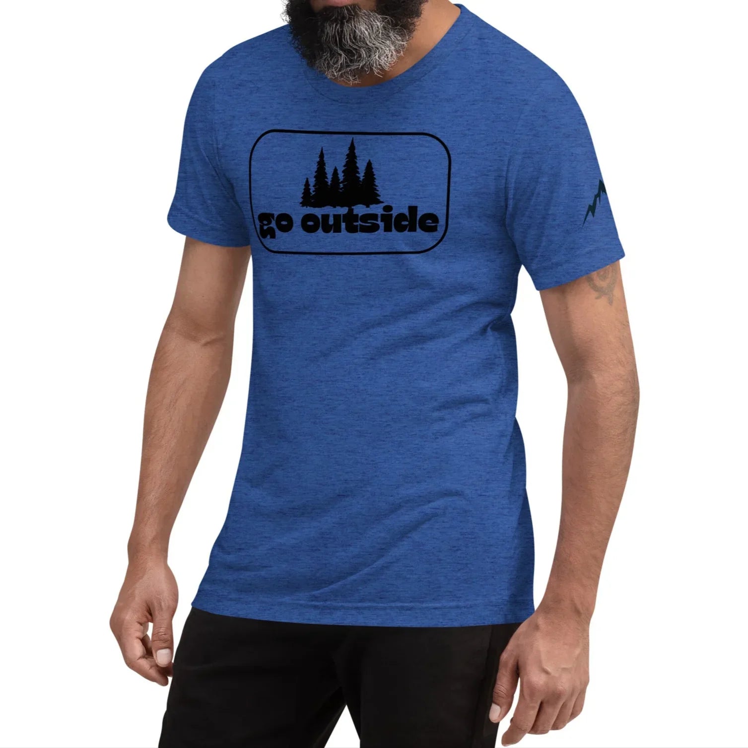 go outside frame | fitted tee - f u n k + f i n a