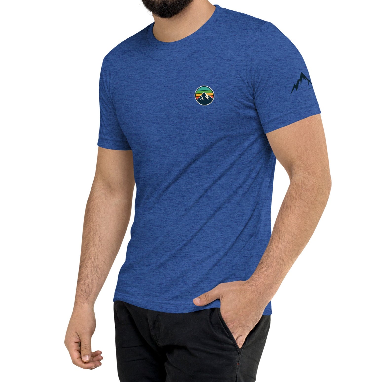 rainbow mountain back | fitted tee