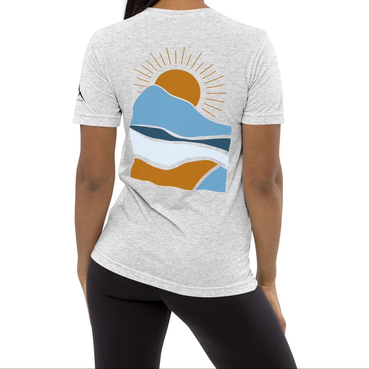 morning sunrise back | fitted tee - f u n k + f i n a