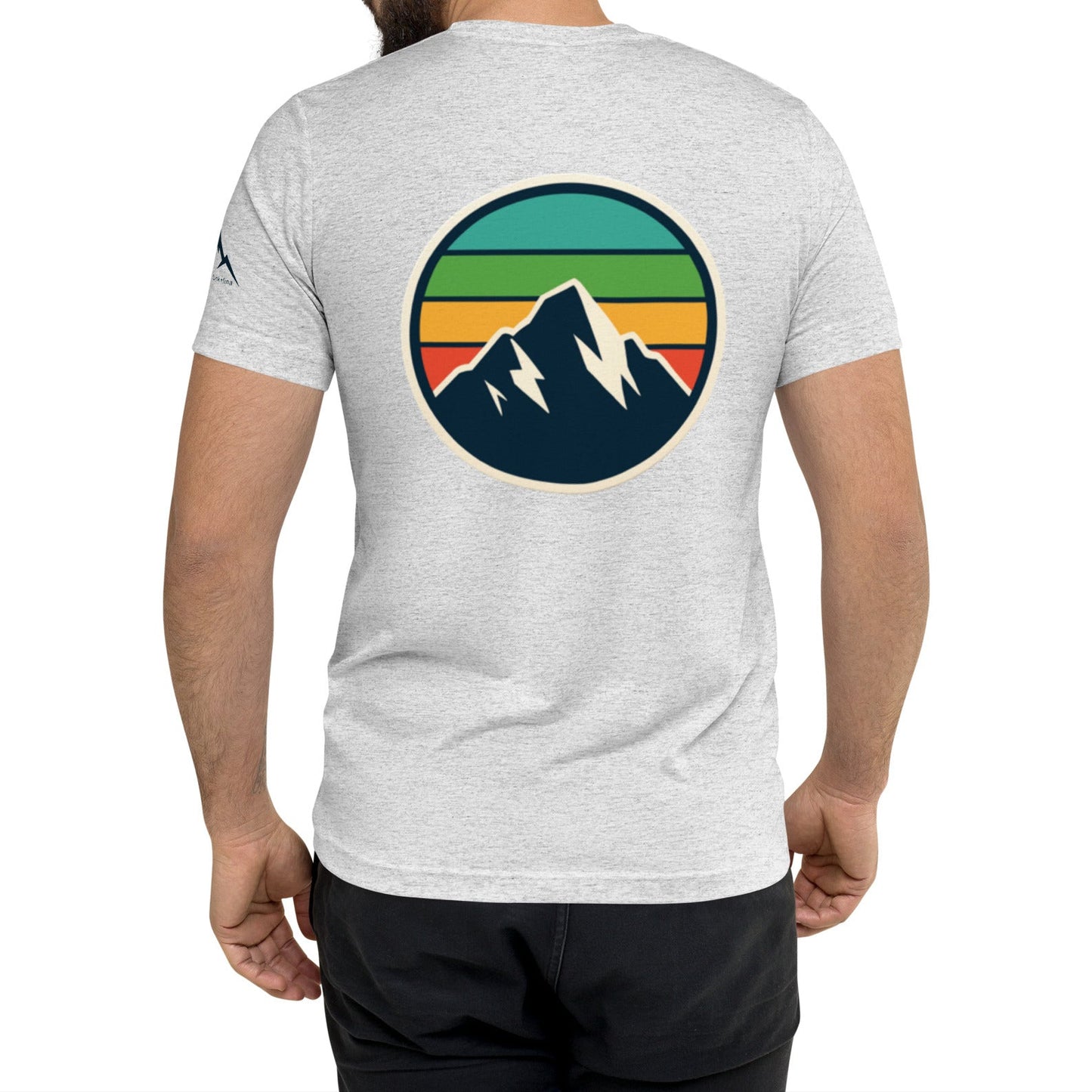 rainbow mountain back | fitted tee