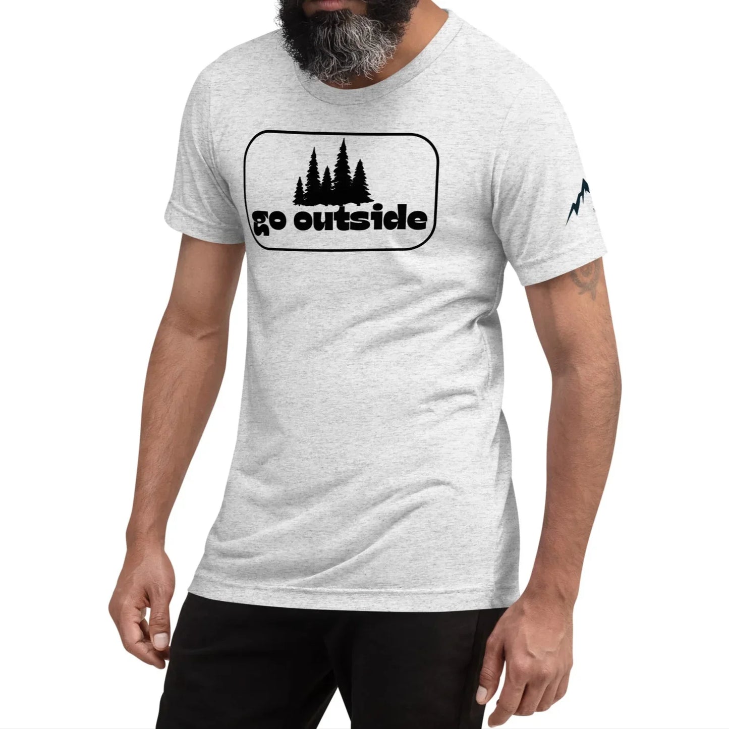 go outside frame | fitted tee - f u n k + f i n a
