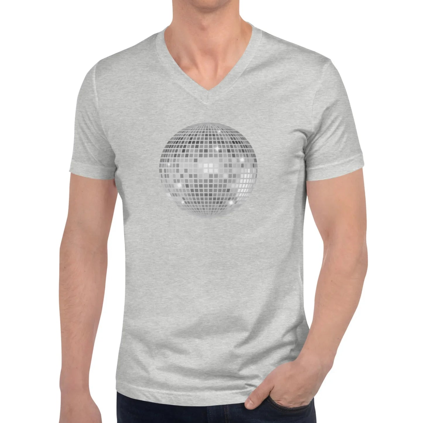 discoball | men's v-neck tee - f u n k + f i n a