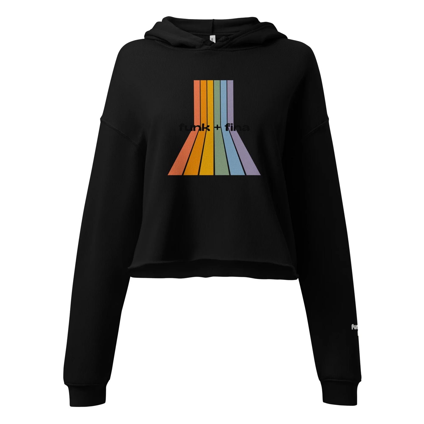 rainbow path | crop hoodie - f u n k + f i n a