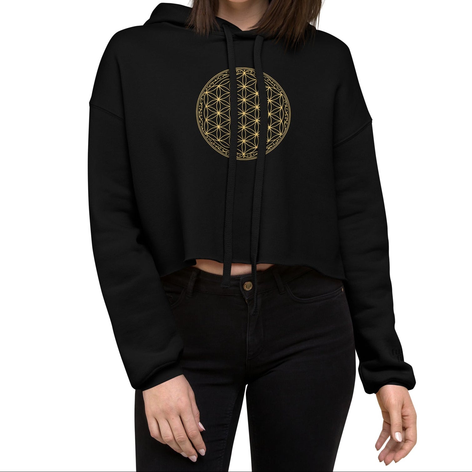 flower of life | crop hoodie