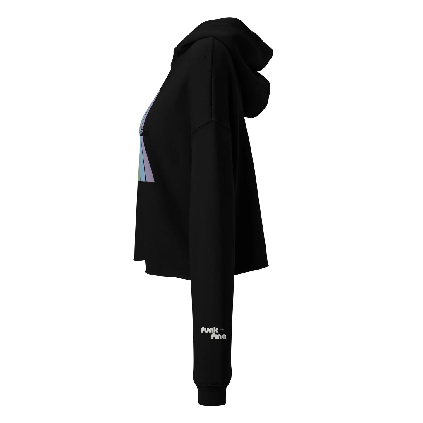 rainbow path | crop hoodie - f u n k + f i n a