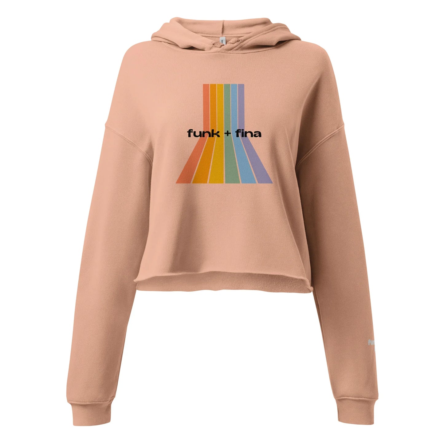 rainbow path | crop hoodie - f u n k + f i n a