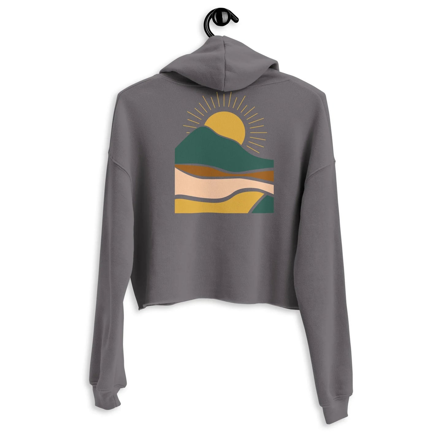 earthy sunrise back | crop hoodie - f u n k + f i n a