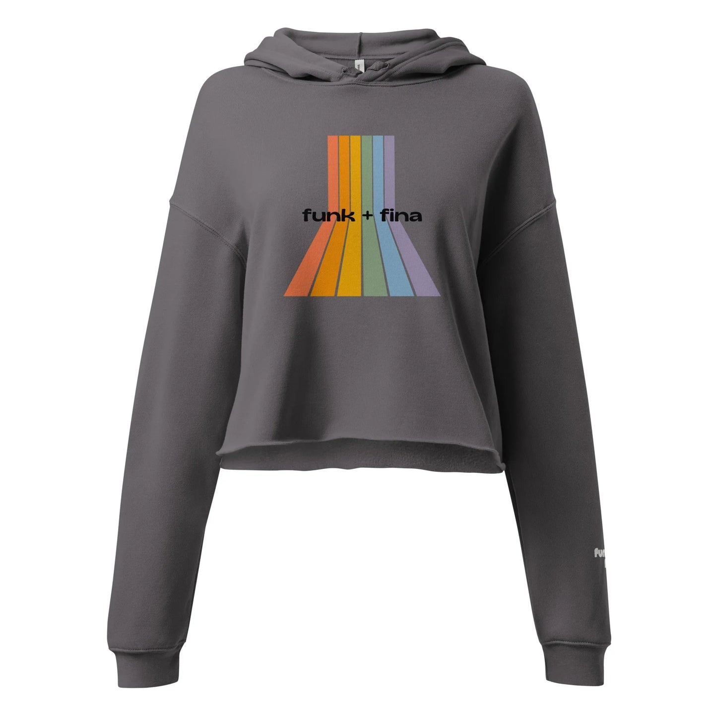 rainbow path | crop hoodie - f u n k + f i n a