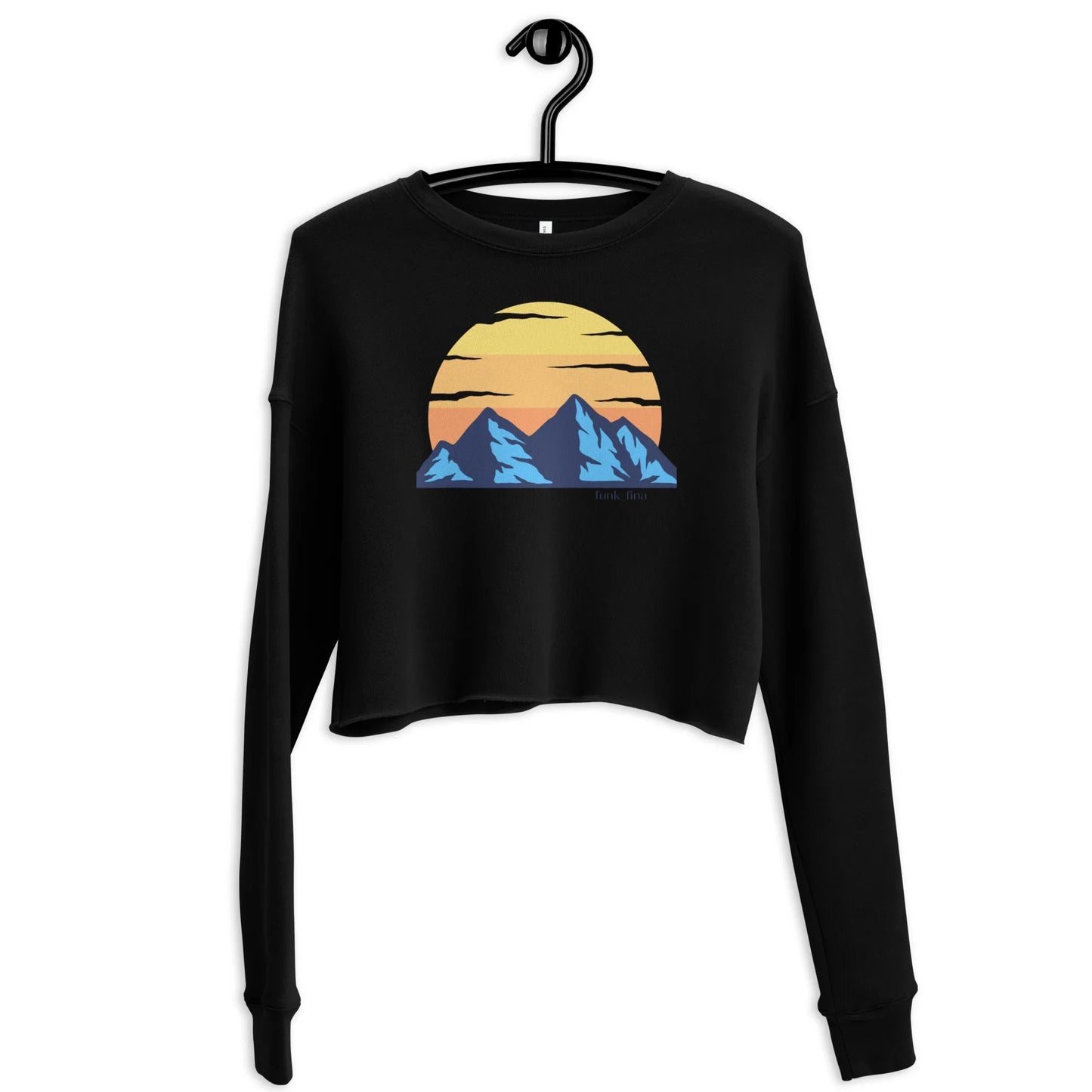 funky mountains | crop sweatshirt - f u n k + f i n a