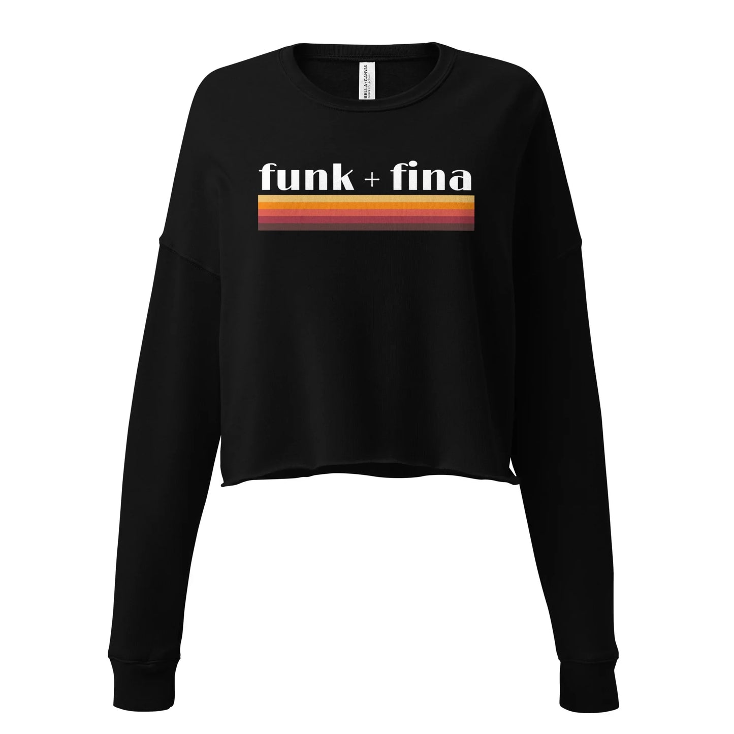funk + fina rainbow | cropped sweatshirt - f u n k + f i n a