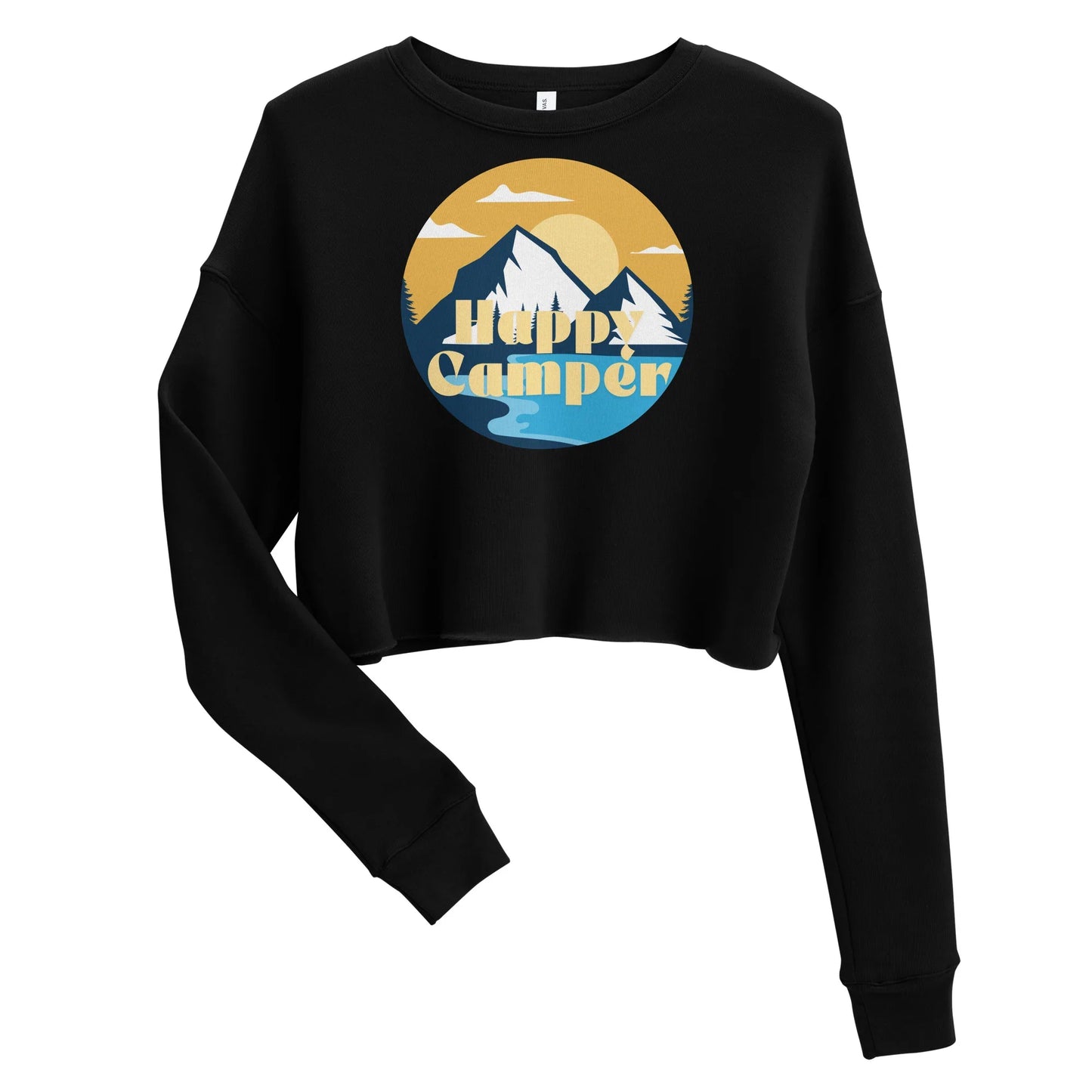 happy camper laketime | cropped sweatshirt - f u n k + f i n a