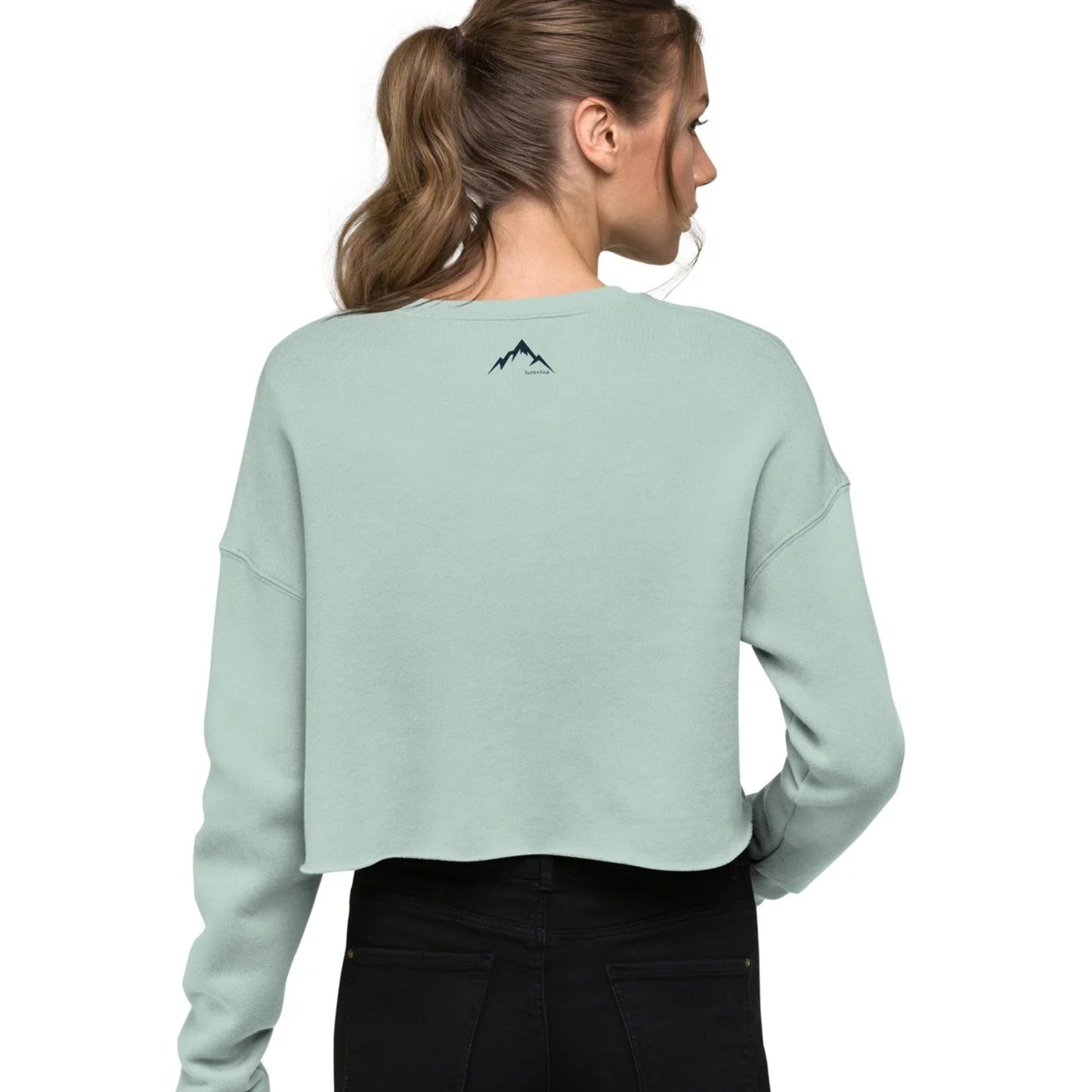 sunset rainbow | crop sweatshirt - f u n k + f i n a