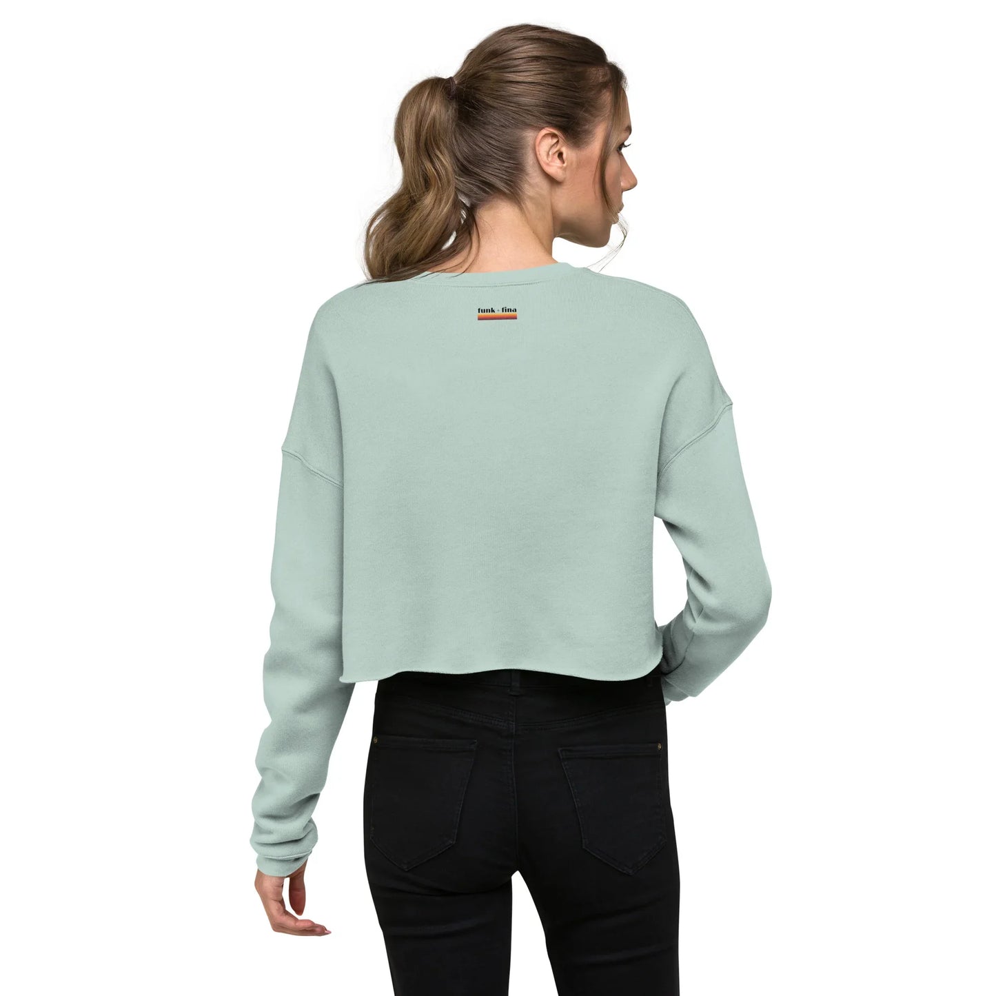 happy westfalia blue | crop sweatshirt - f u n k + f i n a