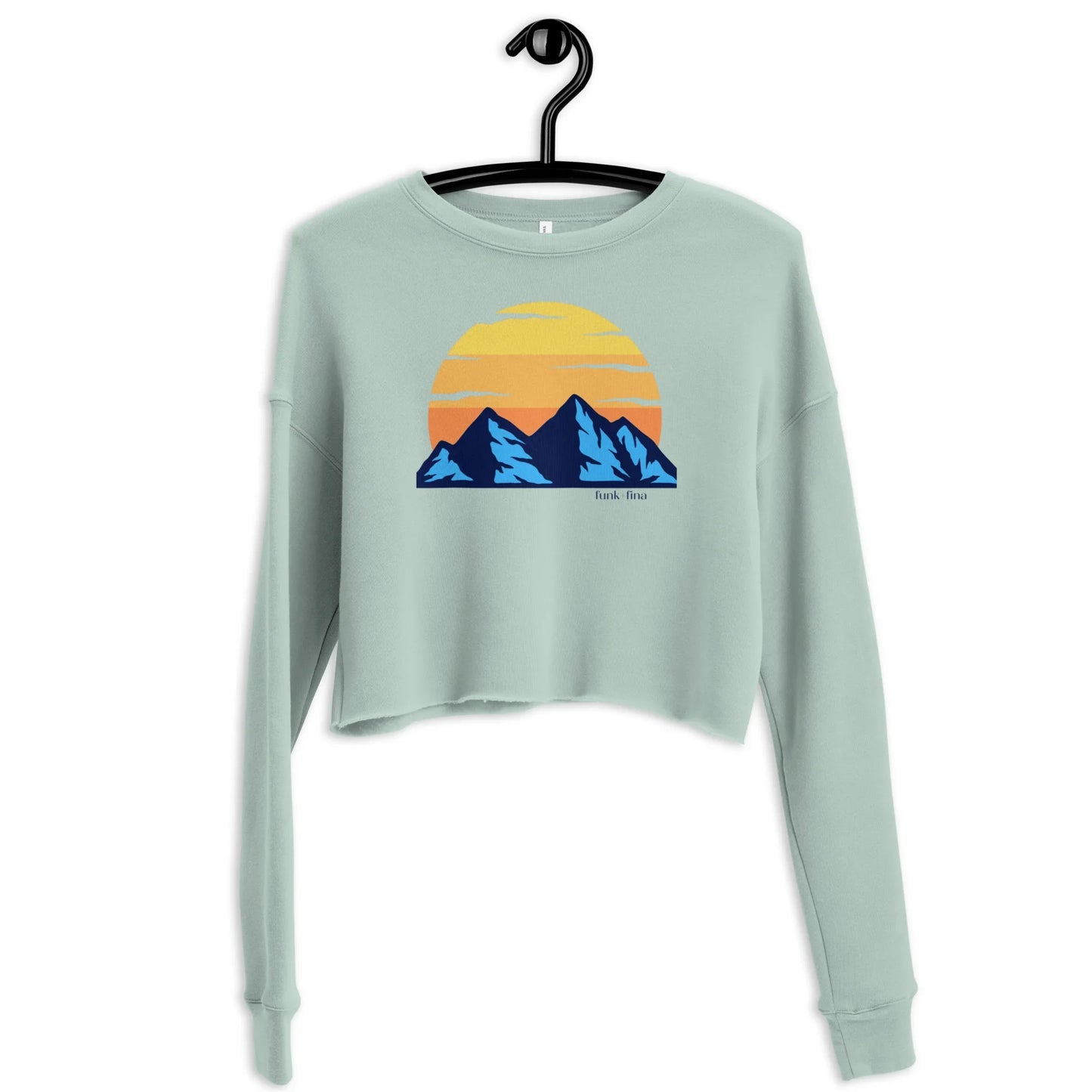 funky mountains | crop sweatshirt - f u n k + f i n a