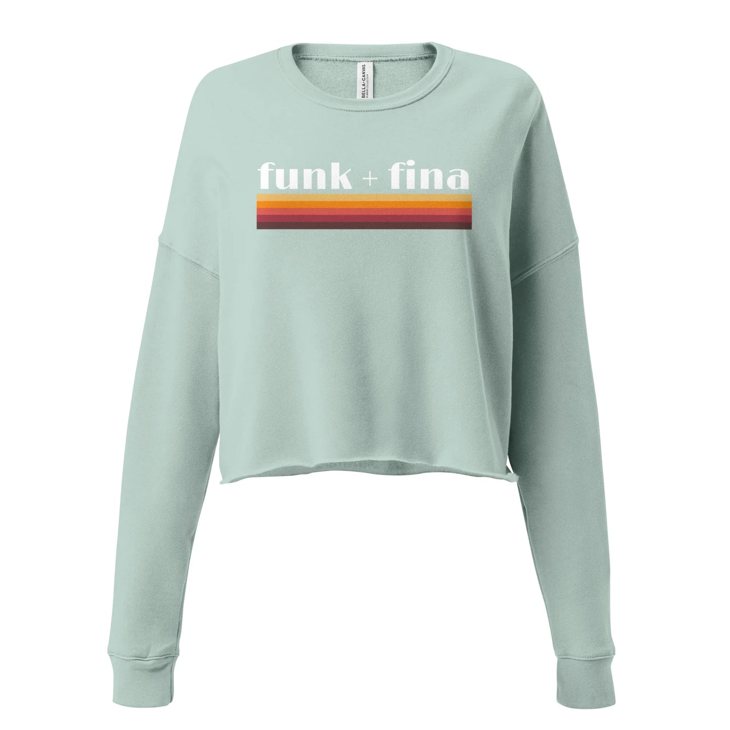funk + fina rainbow | cropped sweatshirt - f u n k + f i n a