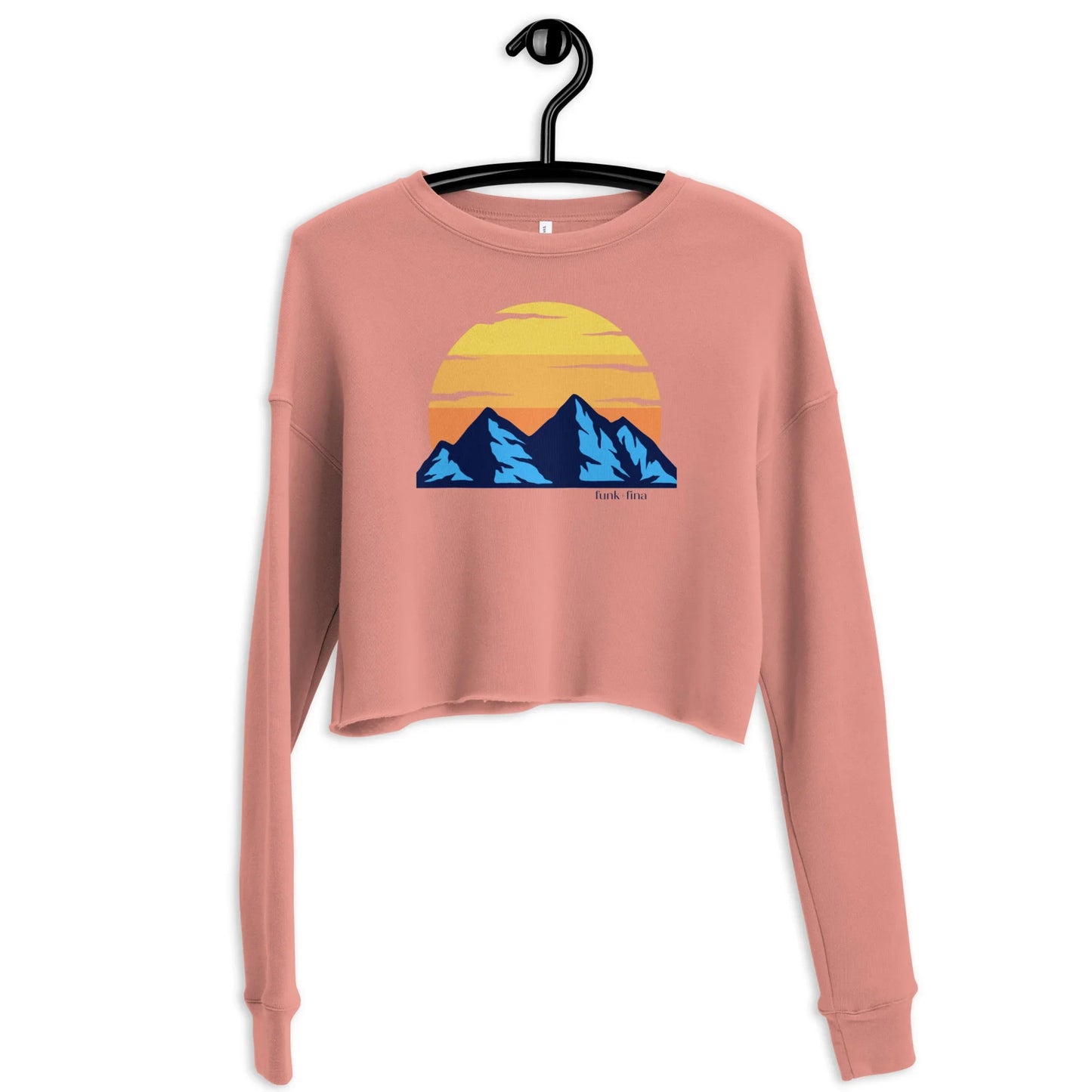 funky mountains | crop sweatshirt - f u n k + f i n a