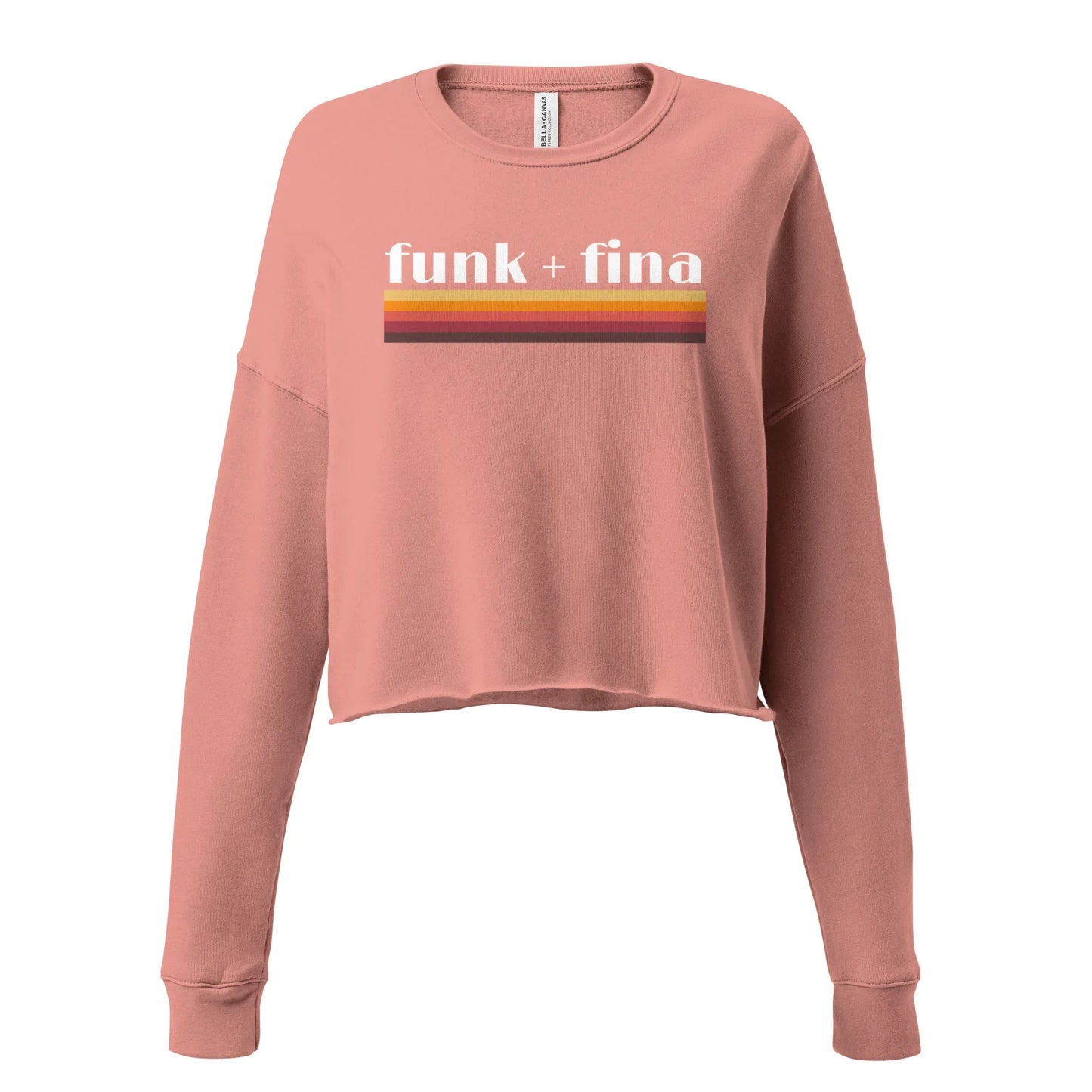 funk + fina rainbow | cropped sweatshirt - f u n k + f i n a