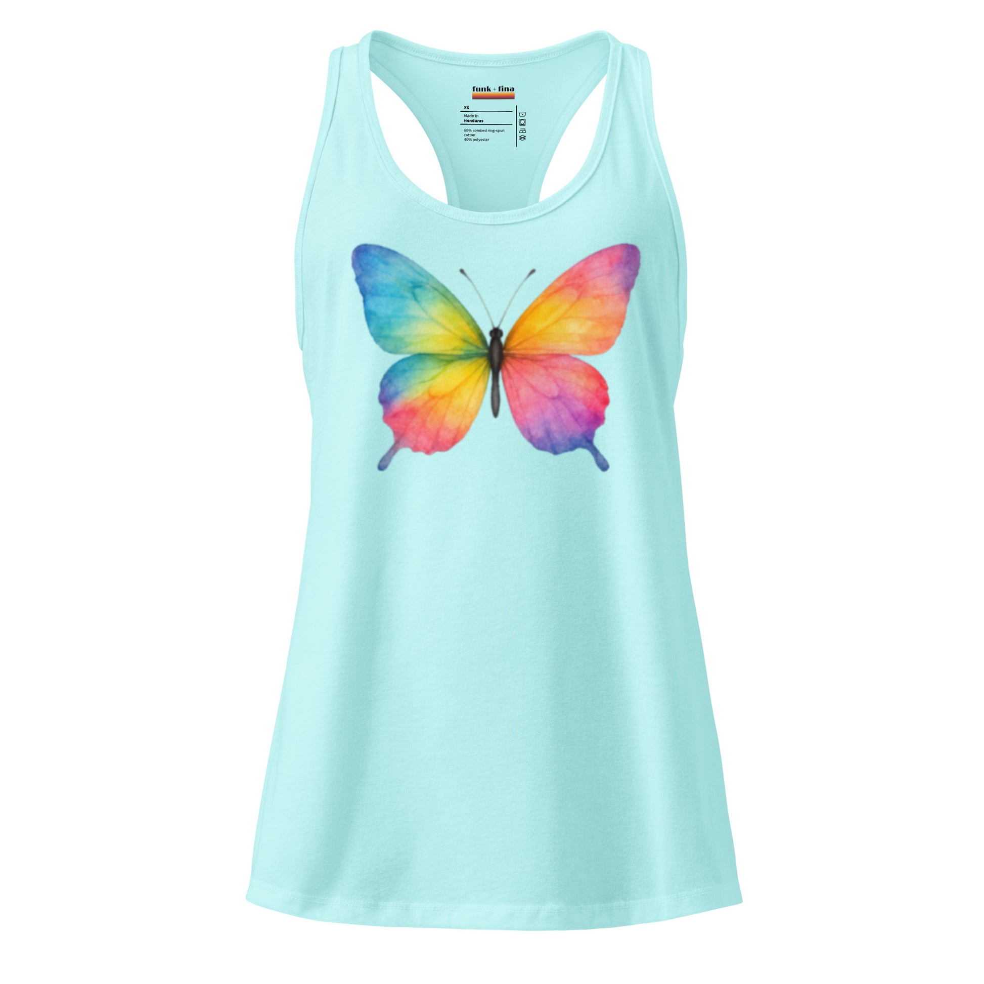 rainbow butterfly | racerback tank
