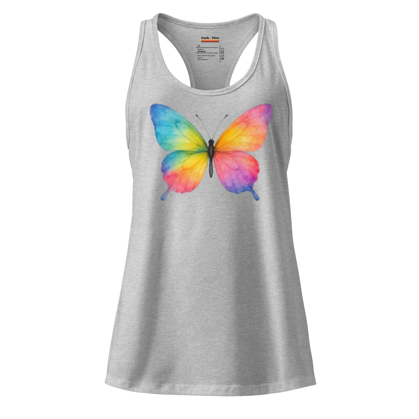 rainbow butterfly | racerback tank
