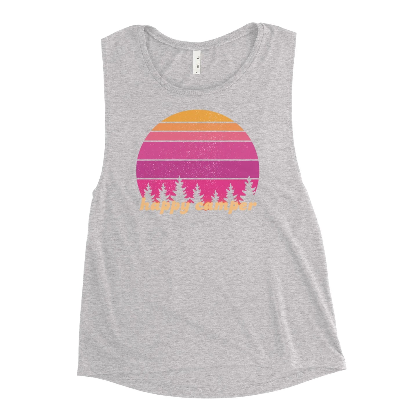 pink sunset | girlie muscle tank - f u n k + f i n a