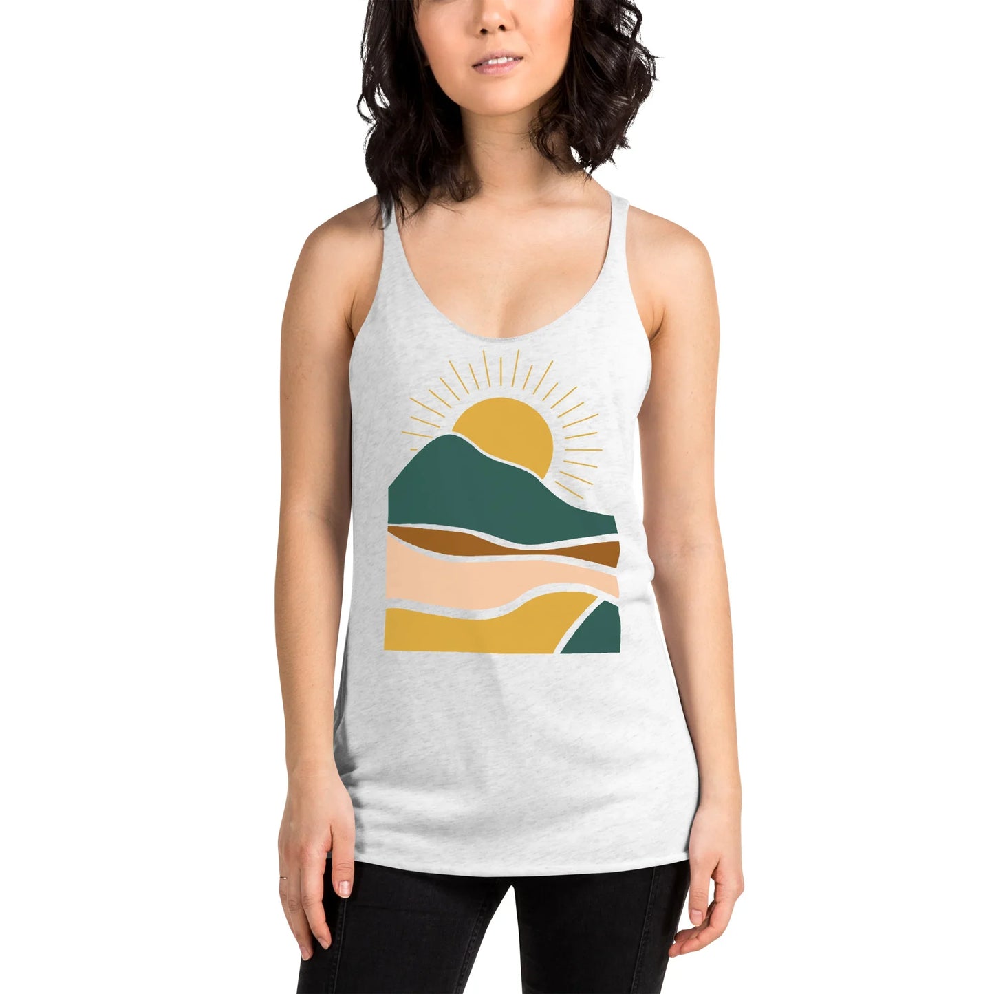 earthy sunrise | racerback tank - f u n k + f i n a