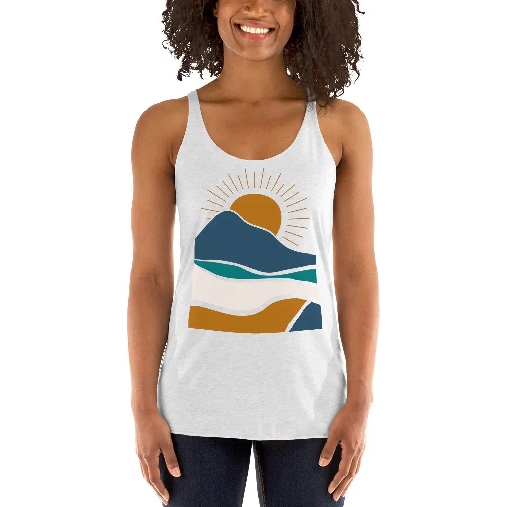 rustic sunrise | racerback tank - f u n k + f i n a