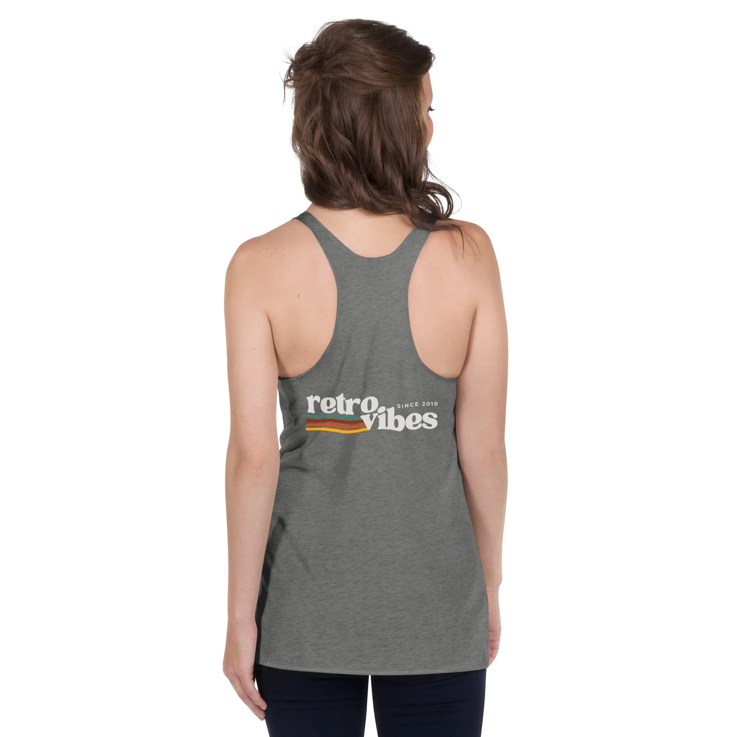 retro vibes back | racerback tank - f u n k + f i n a