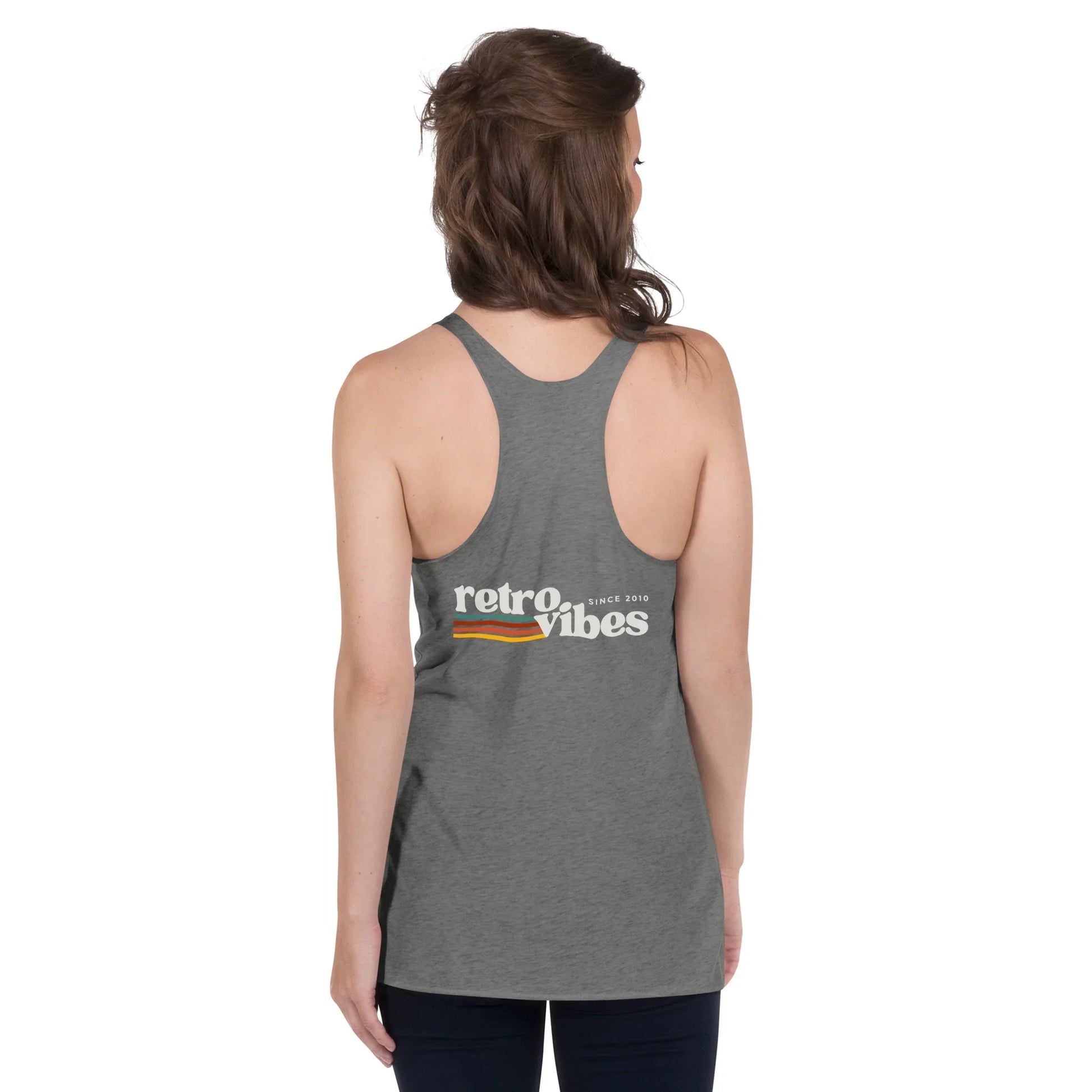 retro vibes back | racerback tank - f u n k + f i n a