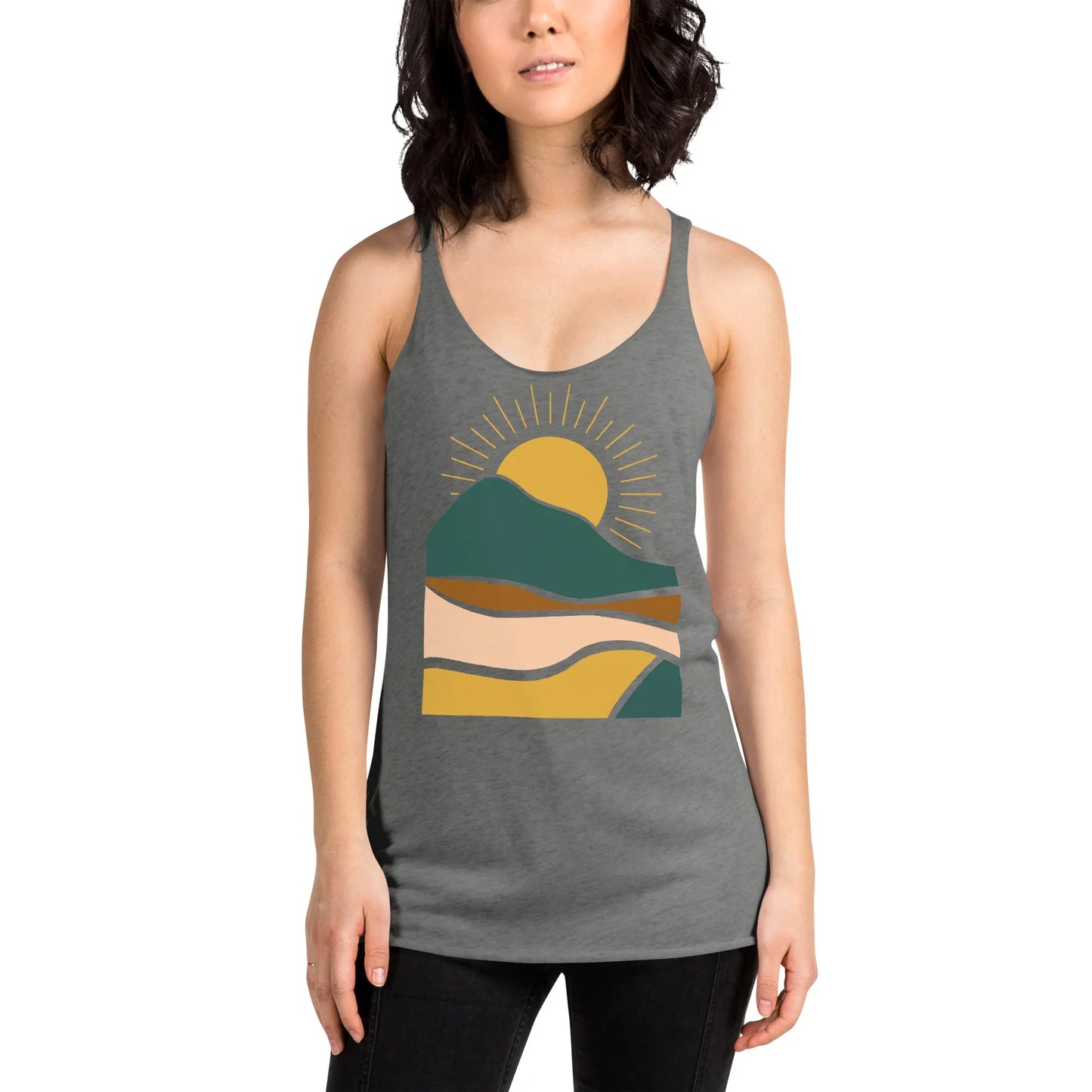 earthy sunrise | racerback tank - f u n k + f i n a