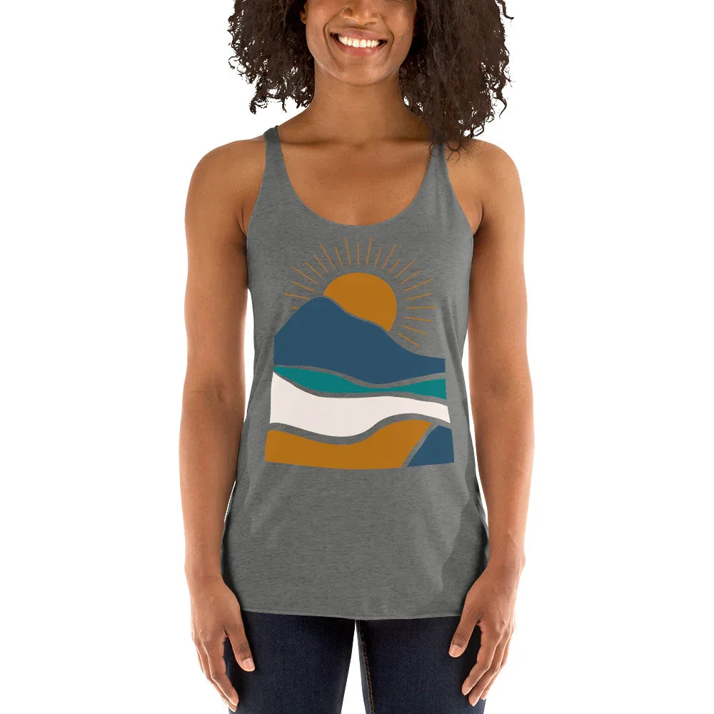 rustic sunrise | racerback tank - f u n k + f i n a
