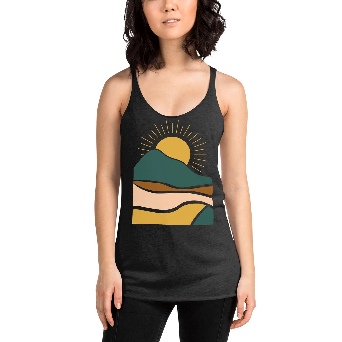 earthy sunrise | racerback tank - f u n k + f i n a