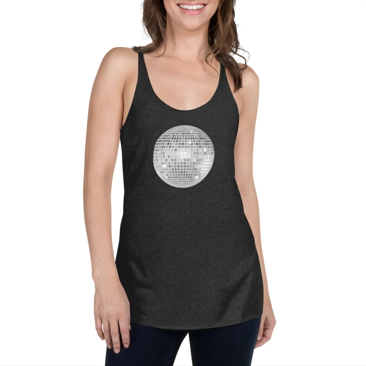 discoball | racerback tank - f u n k + f i n a