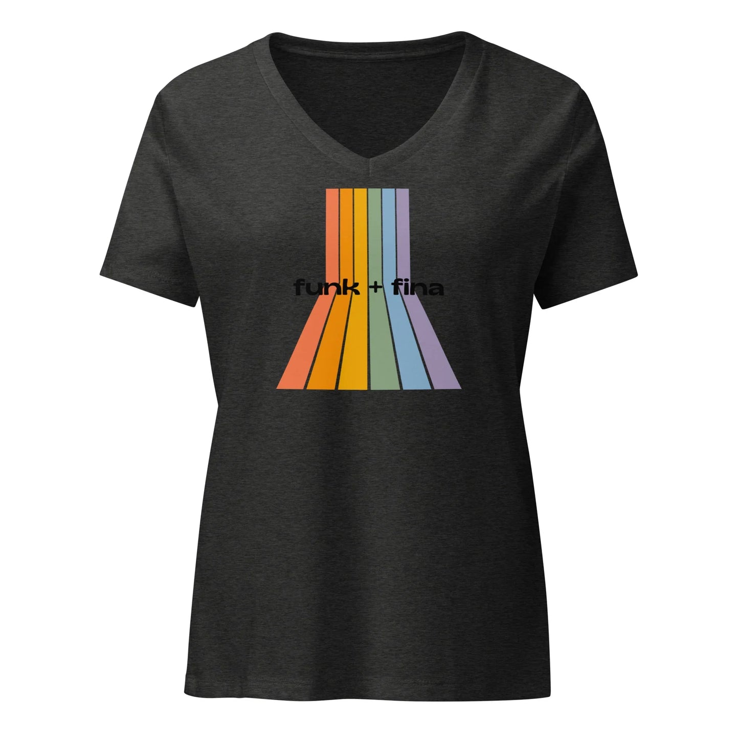 rainbow path | v-neck tee - f u n k + f i n a