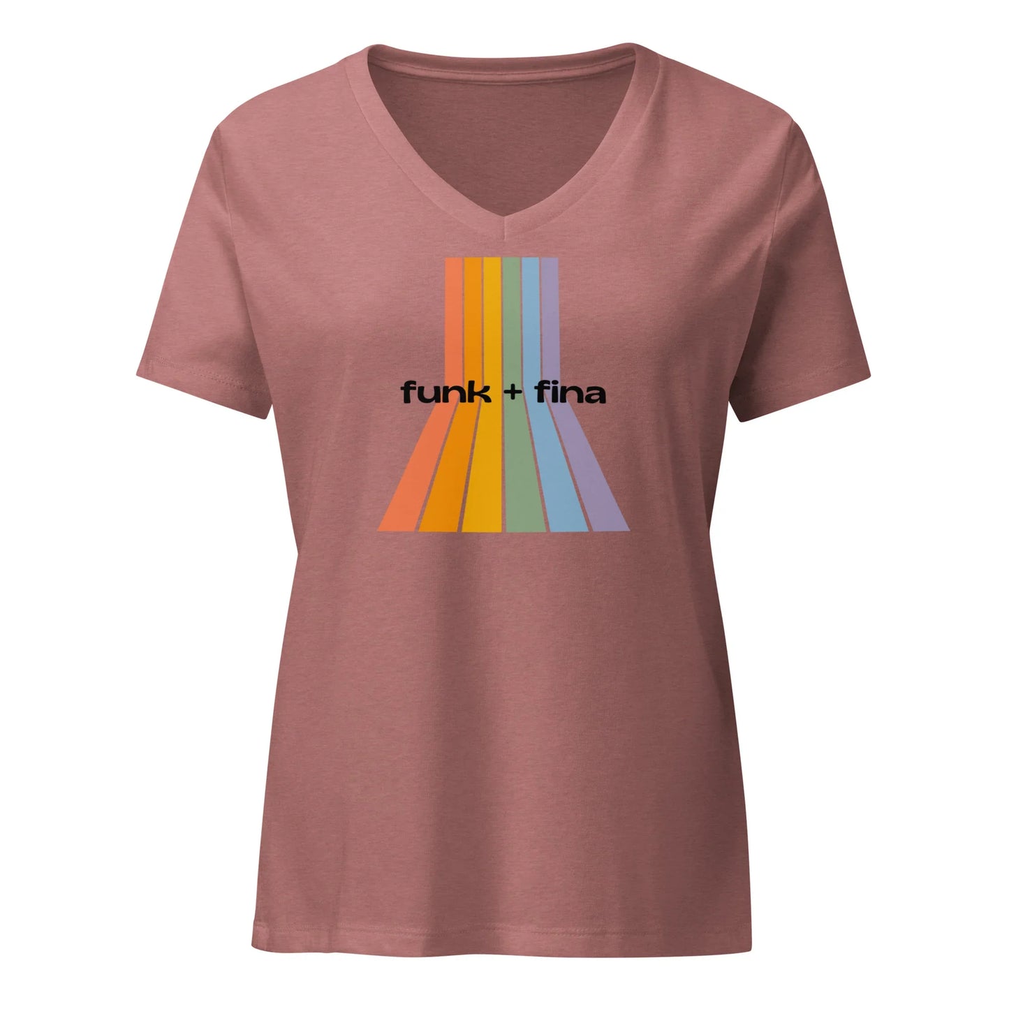rainbow path | v-neck tee - f u n k + f i n a