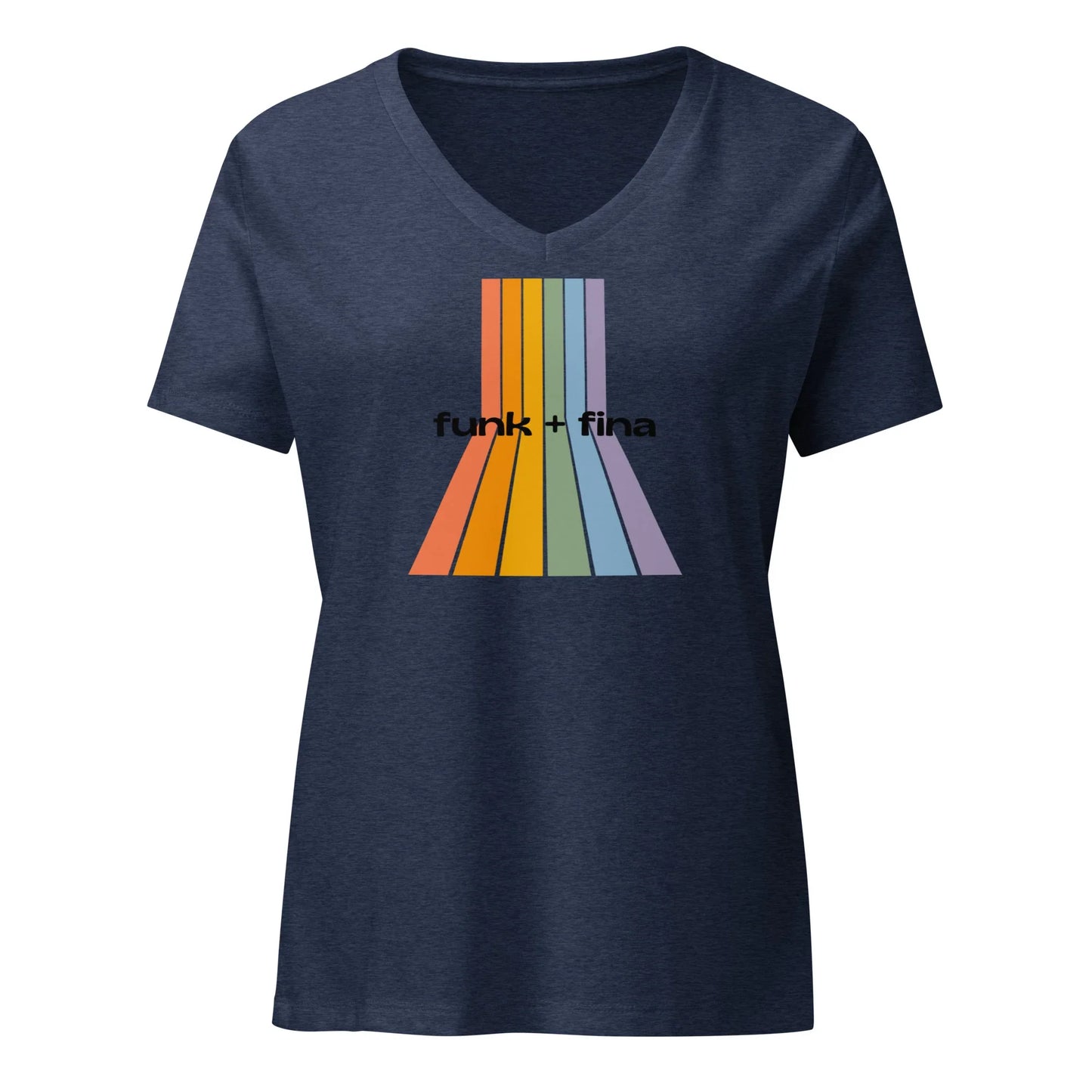 rainbow path | v-neck tee - f u n k + f i n a