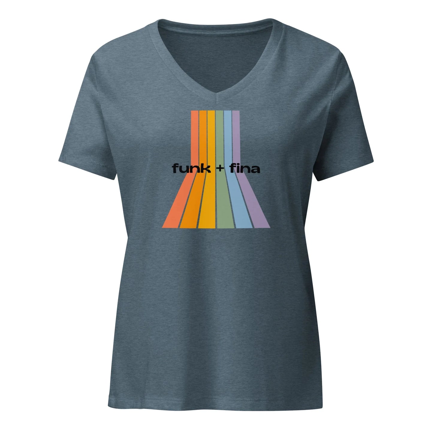 rainbow path | v-neck tee - f u n k + f i n a