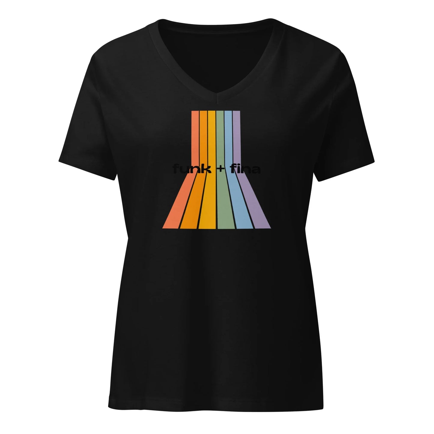 rainbow path | v-neck tee - f u n k + f i n a
