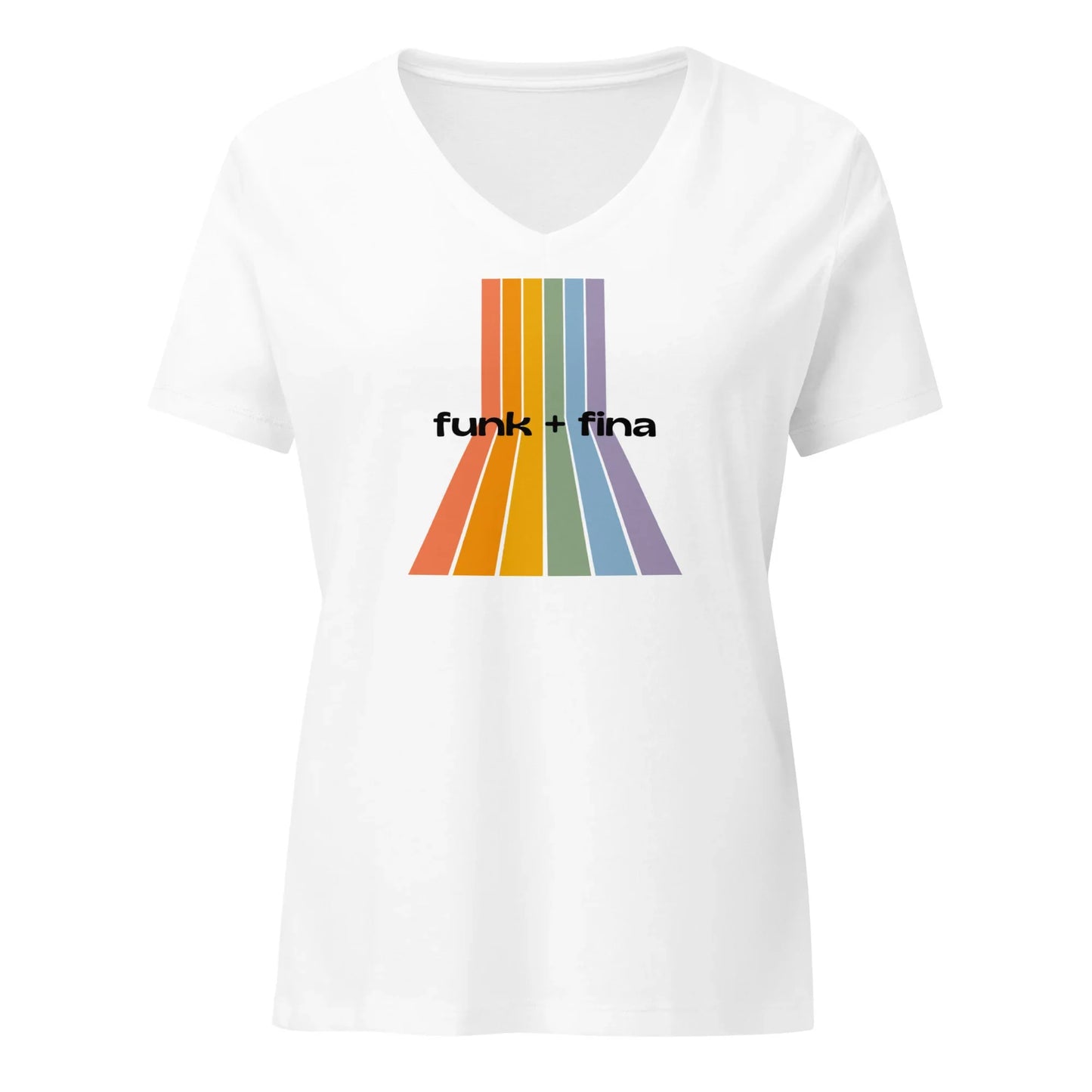 rainbow path | v-neck tee - f u n k + f i n a