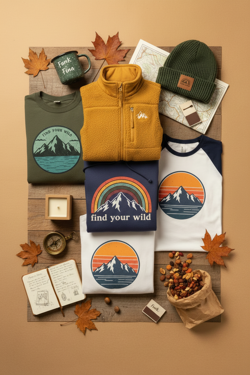 funk + fina fall flat lay