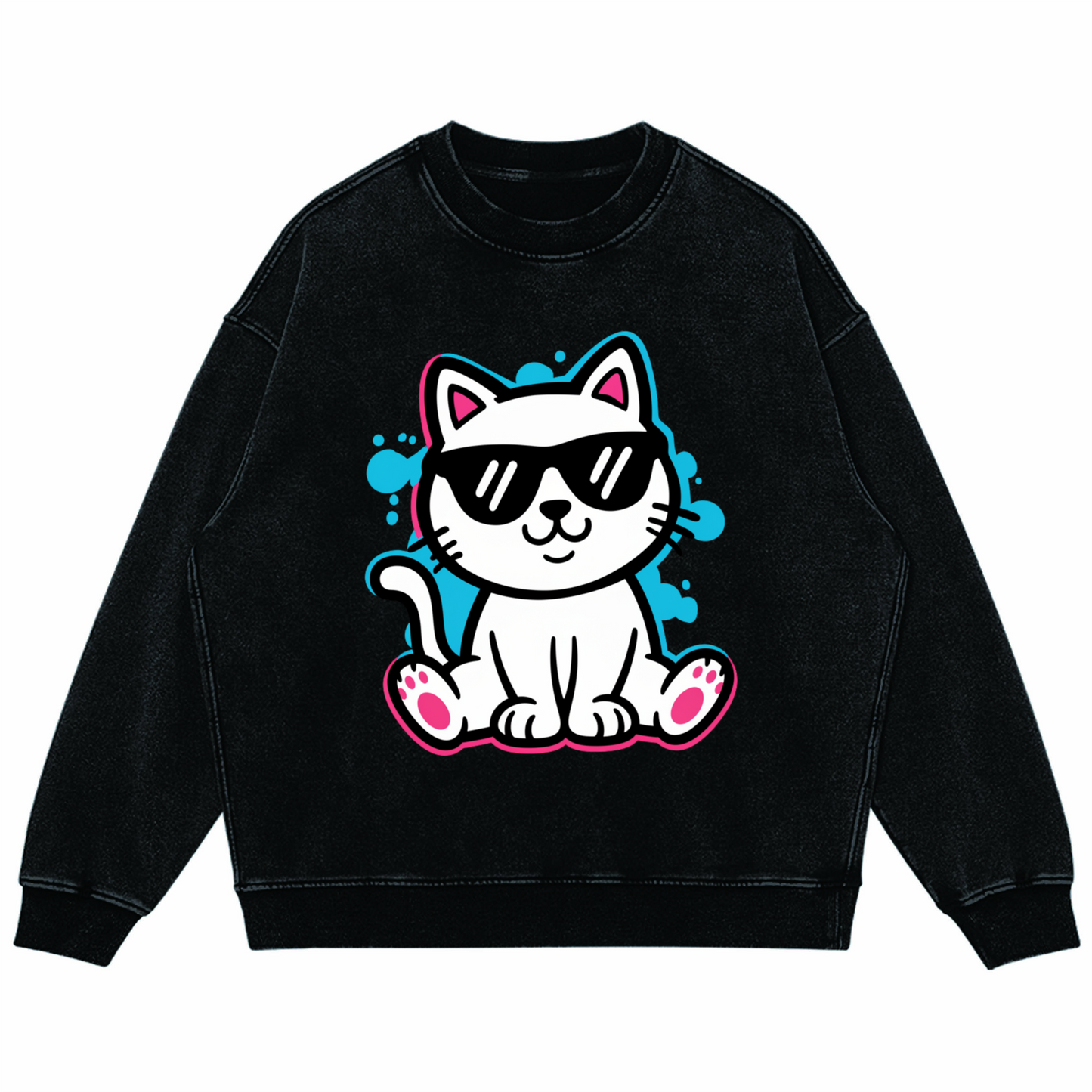 xtra kitti heavyweight oversized faded sweatshirt
