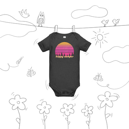 pink sunset | baby onesie - f u n k + f i n a