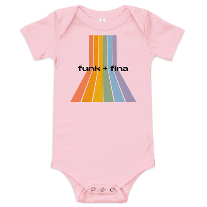 rainbow path | baby onesie - f u n k + f i n a