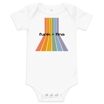 rainbow path | baby onesie - f u n k + f i n a